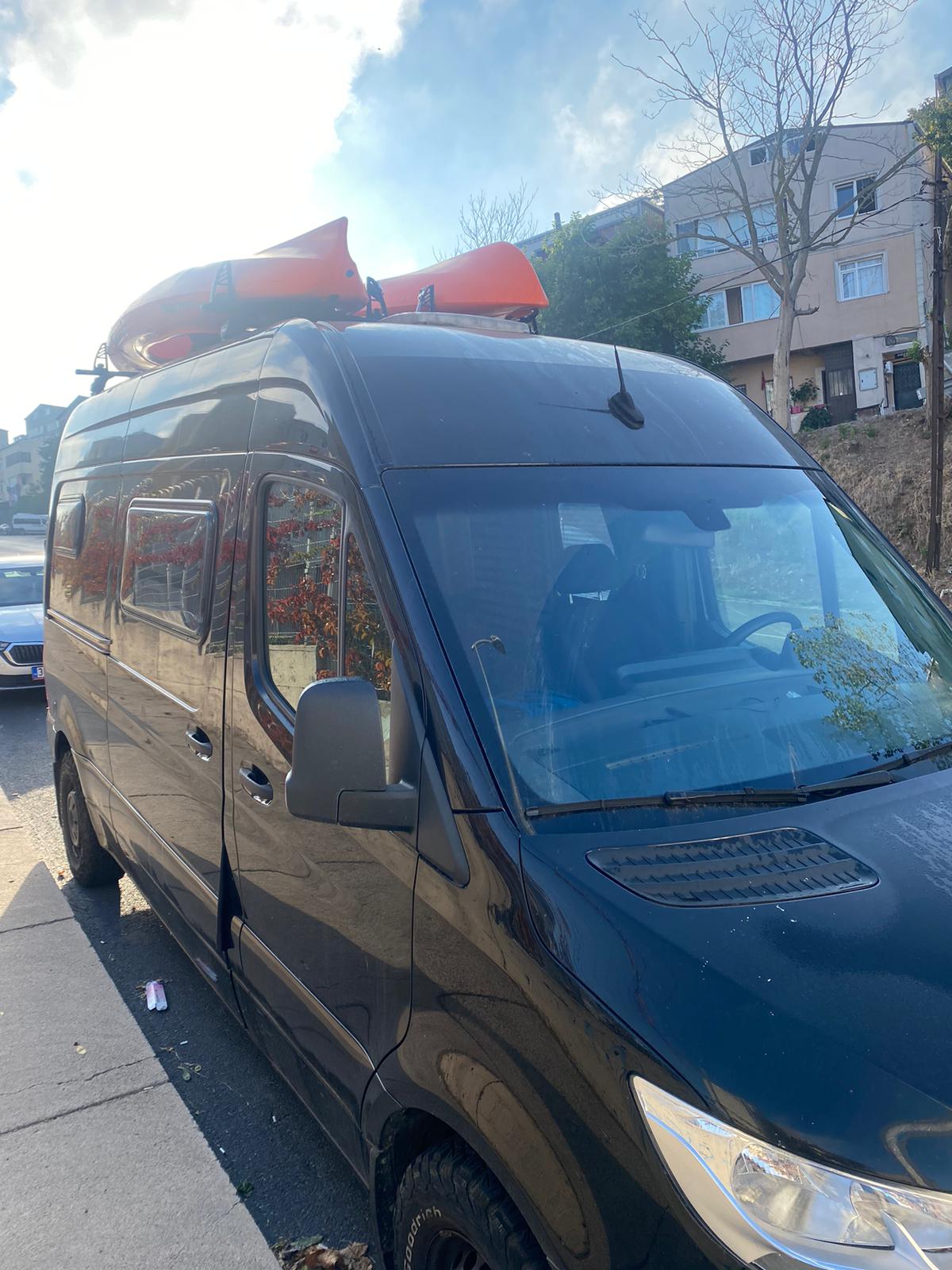 H1 Ladder Roof Rack For 2018- On Sprinter Low Roof (144 WB) Roof Rack Black H1 Ladder Roof Rack For 2018- On Sprinter Low Roof (144 WB) Roof Rack Black